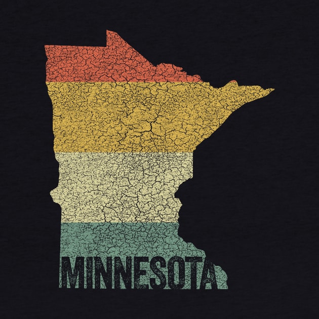 Retro 80s Distressed Vintage Sunset Minnesota by Hashtagified